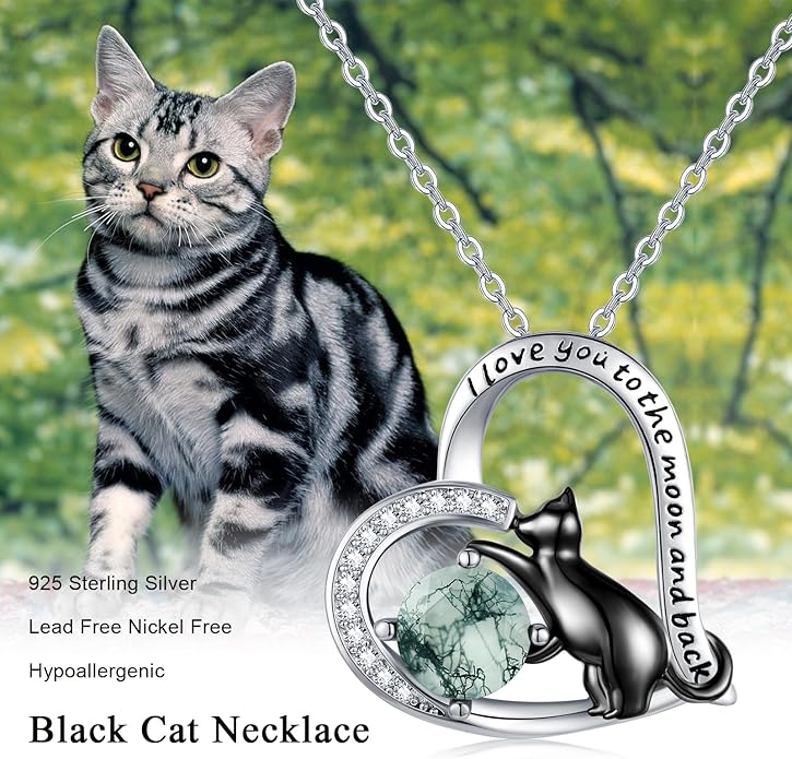 Animal Necklace 925 Sterling Silver Cat/Dog/Fox/Axolotl/Highland Cow Pendant Necklace Cute Animal Jewelry Graduation Gifts for Women