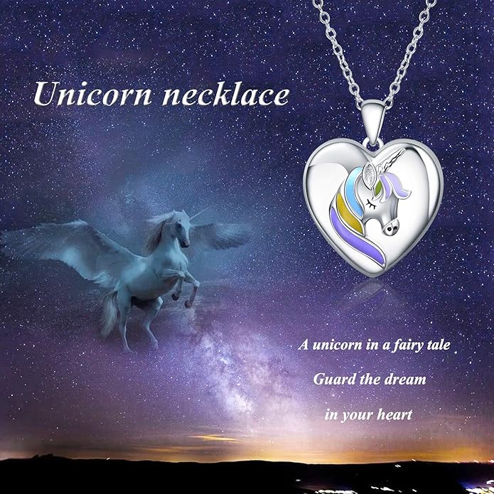 WINNICACA S925 Sterling Silver Heart Lockets Necklace That Holds Pictures Jewelry for Women Photo Pendant Necklace for Birthday Gifts