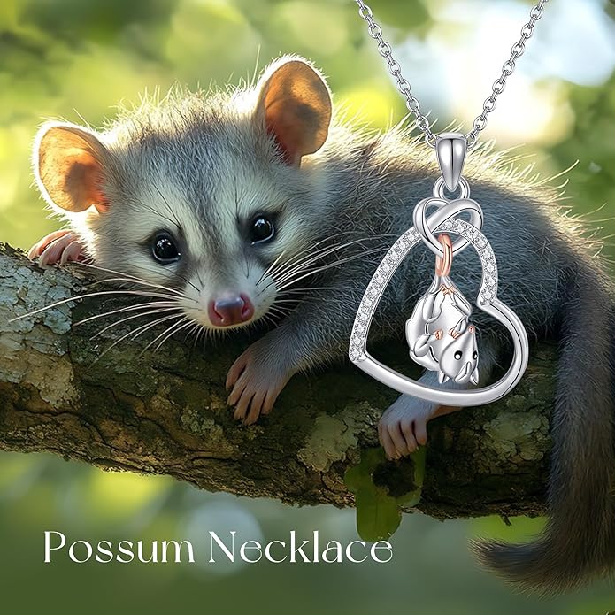 Sterling Silver Cute Animal Pendant Necklace Fox/Snake/Unicorn/Owl on Moon/Rabbit/Horse Necklace Jewelry Gifts for Women Mom Sister