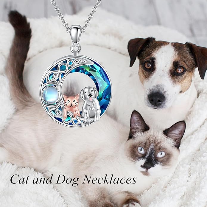 MONGAS Fairy/Airplane/Cello/Dog Cat/Unicorn Necklace Sterling Silver Fairy/Airplane/Cello/Dog Cat/Unicorn Jewelry for Women