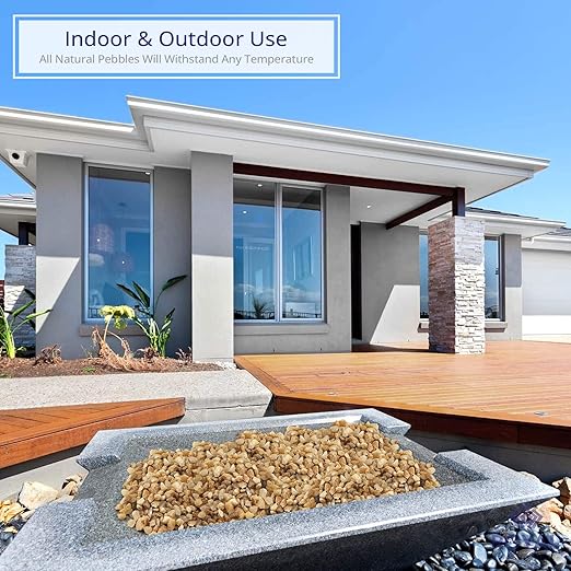 Royal Imports 5LBS River Pebbles Decorative Ornamental Rocks, Garden Landscaping Stones, Gravel Filler for Plants, Vases, Succulents, Home Decor, Aquariums, Crafting, Animal Habitat - Mini Natural