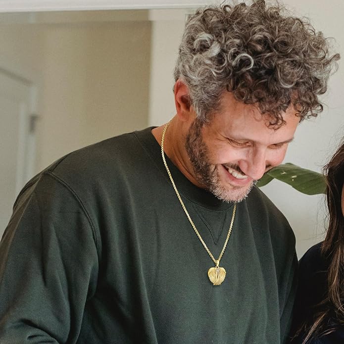 Picture Locket Necklace for Women Men Rose 14K Real Gold 925 Sterling Silver Jewelry Heart Locket Necklace that Holds Pictures Tree of Life Viking Wolf Celtic Knot St Christopher St Michael Pendant