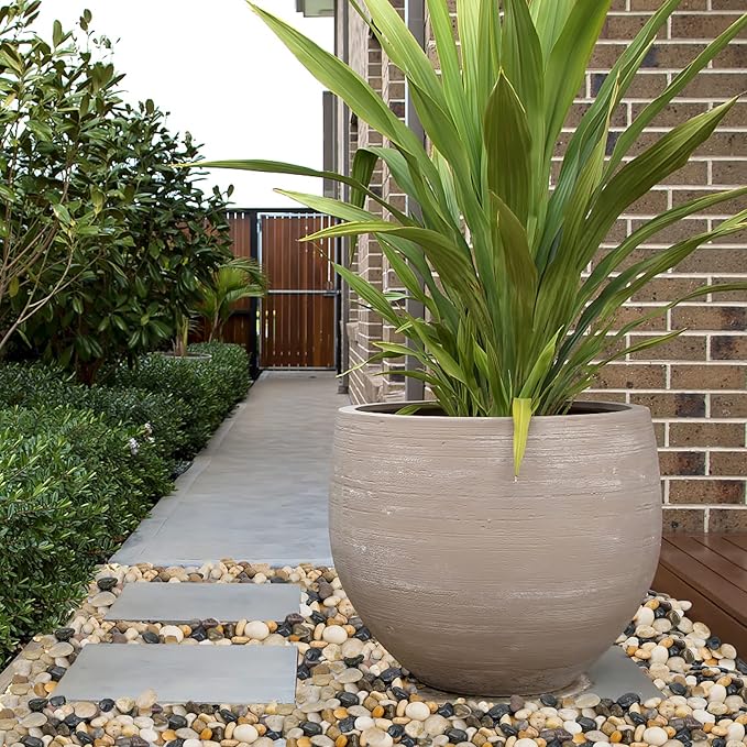 Mr. Fireglass Natural Polished Pebbles, 1 Inch Decorative Mixed Color Stones Aquarium Gravel River Rocks for Vase, Succulents, Landscaping and Home Decor (5-lb Bag)