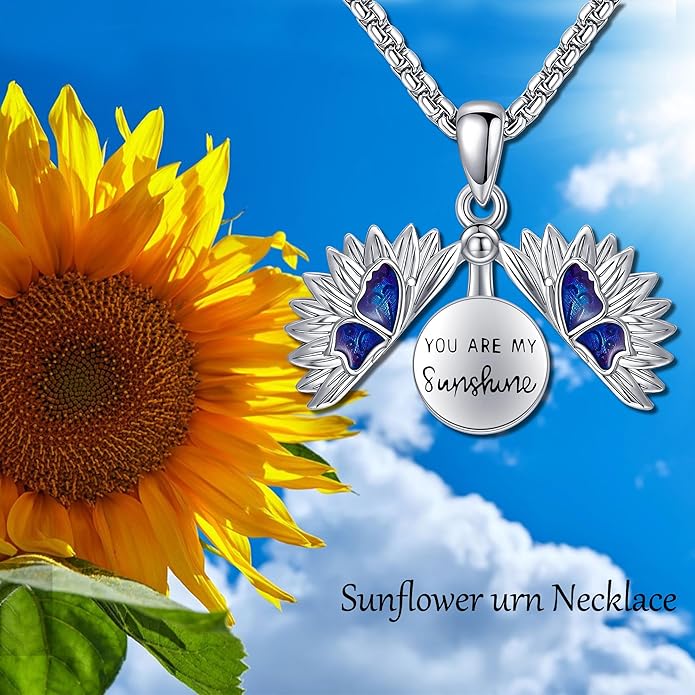 Tree of Life Urn Necklaces for Ashes 925 Sterling Silver Tree of Life Crystal Cremation Jewelry for Ashes Memory Jewelry for Women Men
