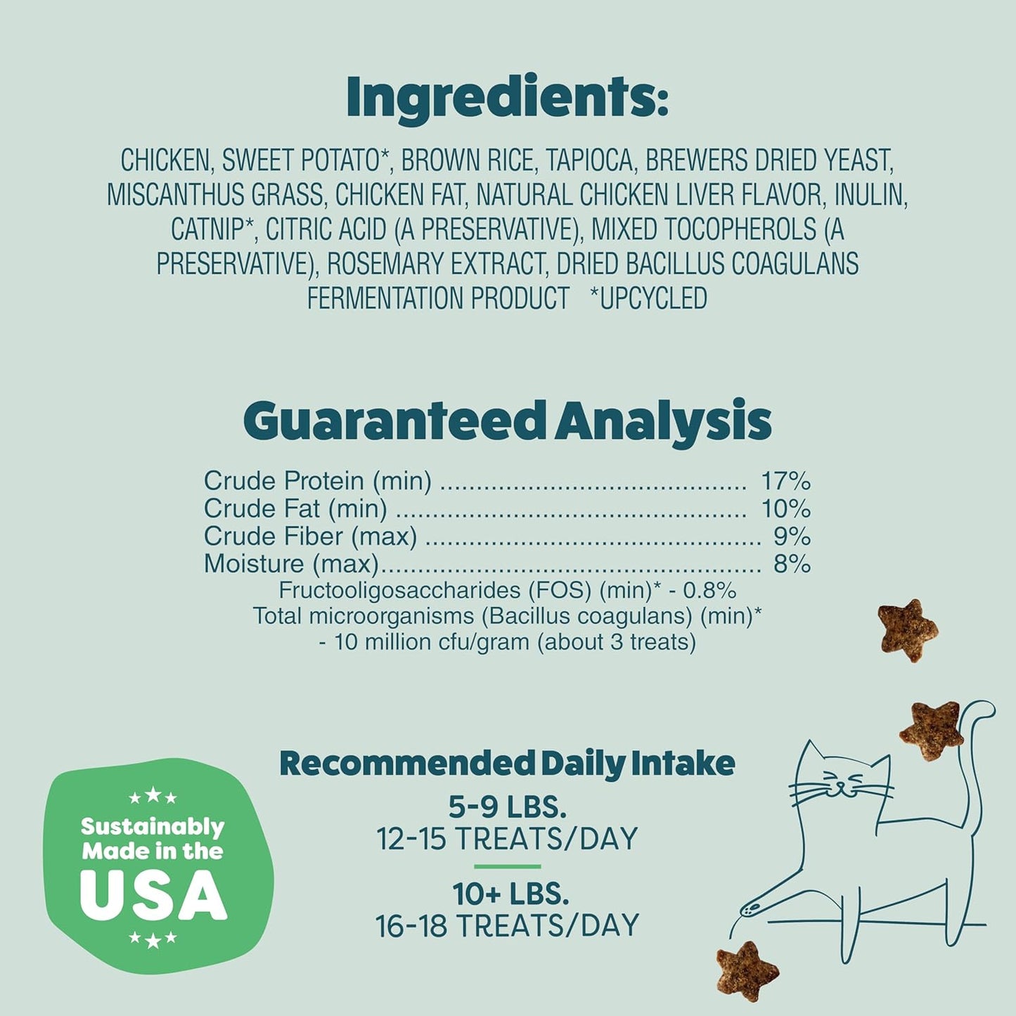 Shameless Pets Digestive Health Catnip Chicken Crunchy Cat Treats