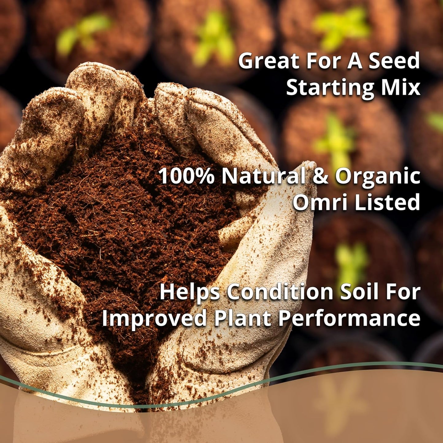 Coco Bliss (40lbs) - Organic Coco Coir for Plants - OMRI-Listed Coco Coir Brick for Garden Soil & Potting Mixes - Coconut Fiber Substrate Mixes with Potting Soil for Indoor Plants & Outdoor Plants