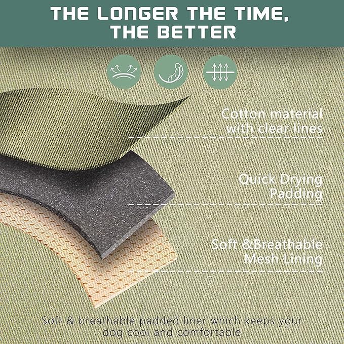 No Pull Dog Harness for Large Dogs, Adjustable No Choke Pet Vest with Dog Leash Fit Smart Reflective Pet Walking Harness for Training Easy Control Soft Handle Green L