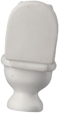 Kopida 2PCS Cute Animal Cat Ornaments Sitting On Closestool Toilet PVC Model Cat Miniature Pink Sitting Animal Model Cat Duck Cat Small Statue Figurine Crafts Figure Home Decoration