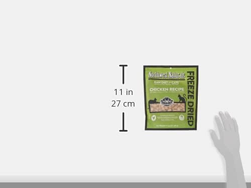 Northwest Naturals Freeze-Dried Chicken Cat & Kitten Food – Bite-Sized Nibbles – Healthy, Limited, Human-Grade Ingredients, All-Natural, High-Protein Raw Diet – Complete & Balanced, Made in USA, 11 oz