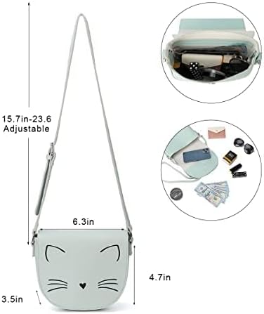 Gladdon Crossbody Bags for Teen Girls Small Fashion Preteen Purses Cat Birthday Gift for Girl