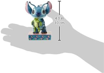 Enesco Disney Traditions Collection by Jim Shore Lilo and Stich Holding Frog Figurine- Resin Hand Crafted Painted Collectible Disney Mini Figurines Decorative Home Decor Statue, 3.8 Inch