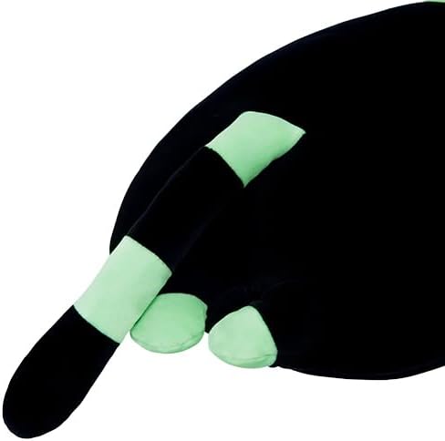 Long Cat Plush Body Pillow, Cute Cat Plush Toy Pillows with Wings, Stuffed Animals Kitten Soft Plushies Gifts for Kids Girls Girlfriend(AngelCat Green, 43.3in/110cm)