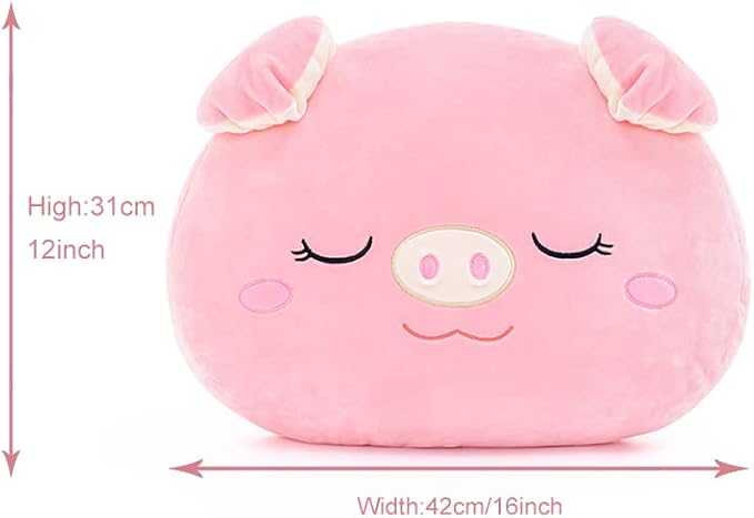 Lazada Pig Pillow Plush Toys Soft Toy Girls Gifts for Toddler Pink 15 Inches