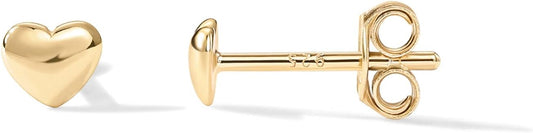 PAVOI 14K Gold Plated Sterling Silver Bar, Dot, Heart, Triangle, Star, Cat | Dainty Earrings for Women