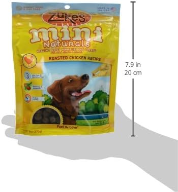Zukes, Treats Mini Naturals Chicken Recipe, 6 Ounce