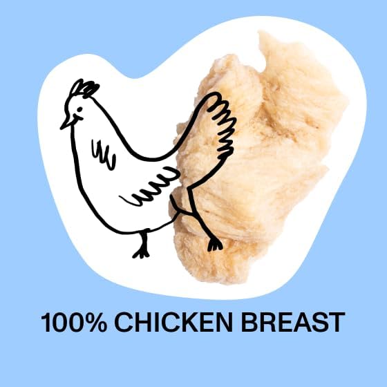 Spot & Tango Chicken Bites Dog Treats - Single Ingredient, 100% Chicken Breast - Freeze-Dried Treats - Grain & Gluten-Free - USA-Made - for Small, Medium, and Large Dogs