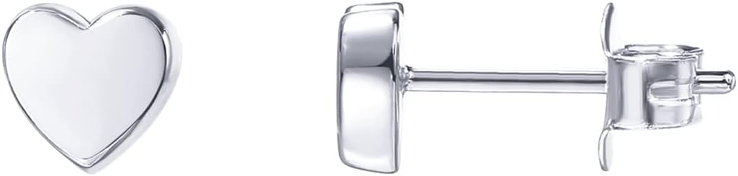 PAVOI 14K Gold Plated Sterling Silver Bar, Dot, Heart, Triangle, Star, Cat | Dainty Earrings for Women