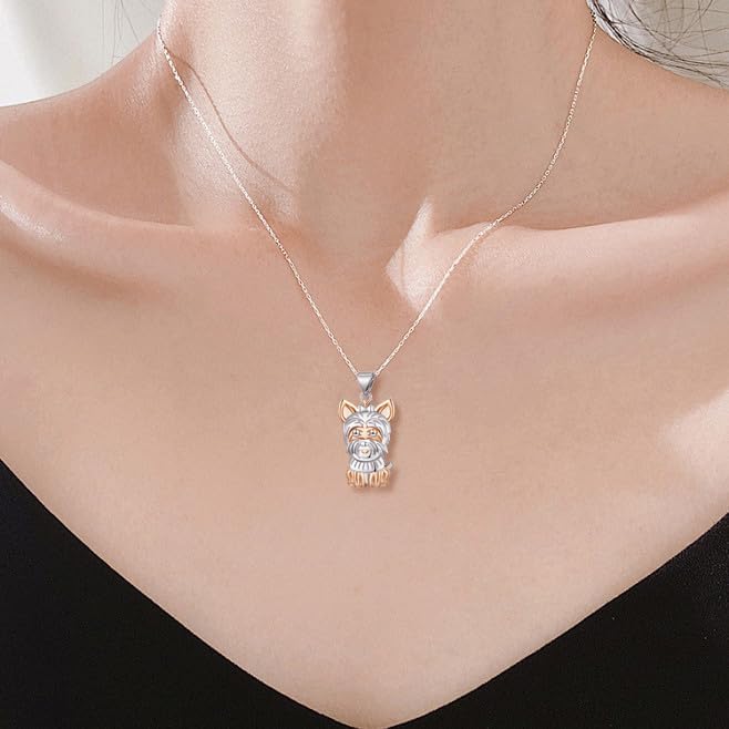 Penguin/Elephant/Frog Mushroom/Cat/Fox/Highland Cow/Axolotl/Yorkie Necklace Jewelry for Women Birthday Christmas Gifts