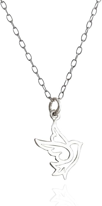 FashionJunkie4Life Sterling Silver Bird Pendant Necklaces for Women