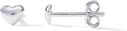 PAVOI 14K Gold Plated Sterling Silver Bar, Dot, Heart, Triangle, Star, Cat | Dainty Earrings for Women