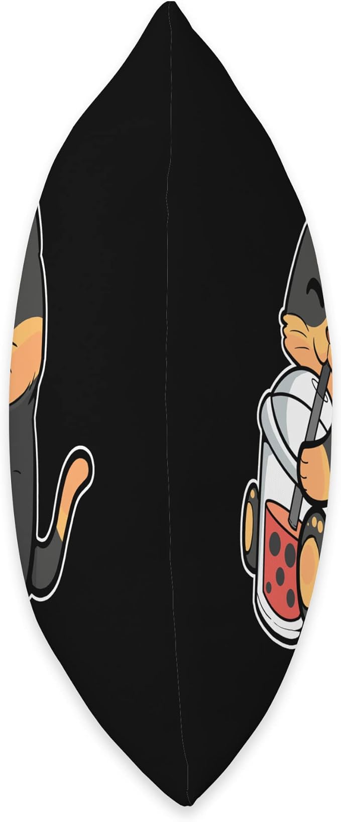 Cat Lover Bubble Tea Anime Figure Boba Milk Manga Merch Throw Pillow