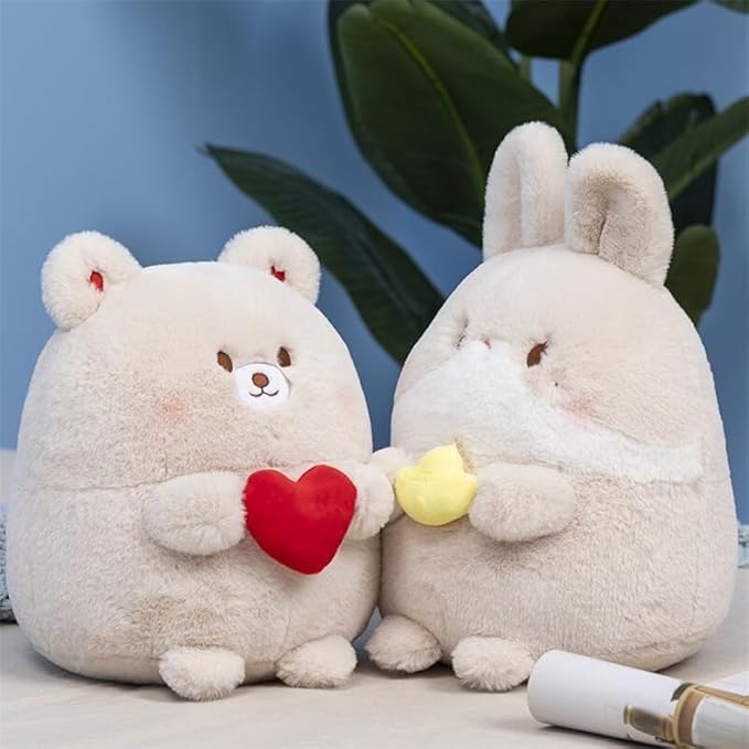 Ryttir 11.8" Chubbier Large Bear Stuffed Animal,Soft Bear Plush Stuffed Bear Pillow for Kids and Adults - Perfect Christmas Décor Bear Gifts for Cuddling and Room Decoration