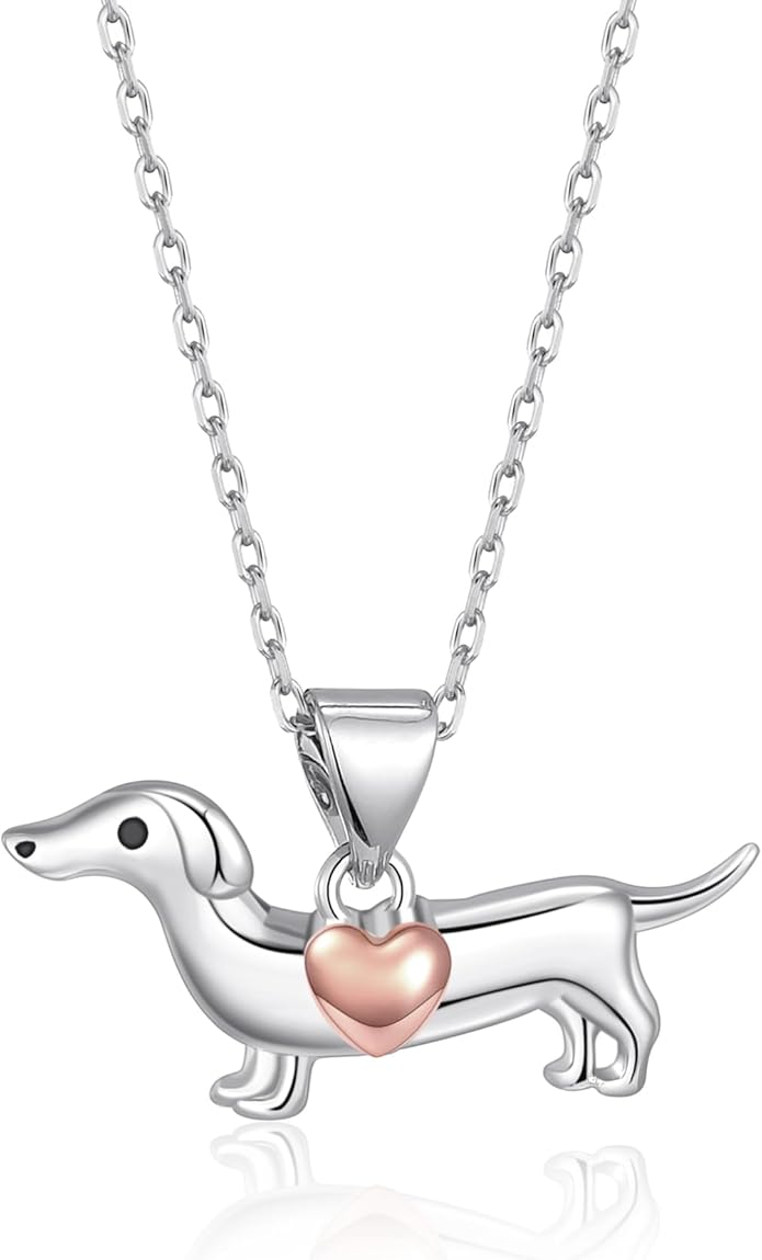 Penguin/Elephant/Frog Mushroom/Cat/Fox/Highland Cow/Axolotl/Yorkie Necklace Jewelry for Women Birthday Christmas Gifts
