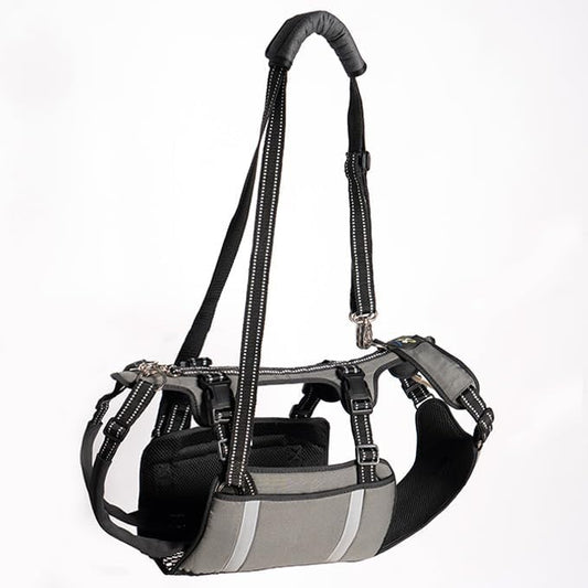 COODEO Mobility Dog Lift Harness, Emergency Carry Sling, Pet Rear Leg Support Rehabilitation Lifts Vest, Dog Carrier for Senior Dogs Joint Injuries, Arthritis (Military Green, L)