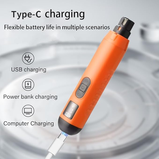 Dog Nail Grinder 5-Speed Upgrade - Professional Rechargeable pet Nail Trimmer with 2 LED Lights Ultra Quiet and Low Vibration Providing Painless Beauty for Large Medium and Small Dogs and Cats