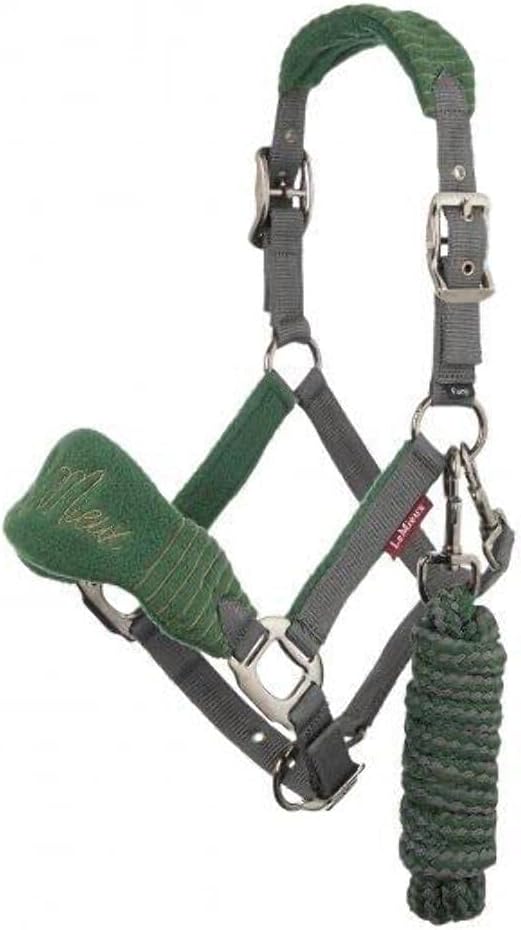 LeMieux Vogue Fleece Headcollar - Halter & Leadrope - Extra Padding, Adjustable at Curb and Poll Strap