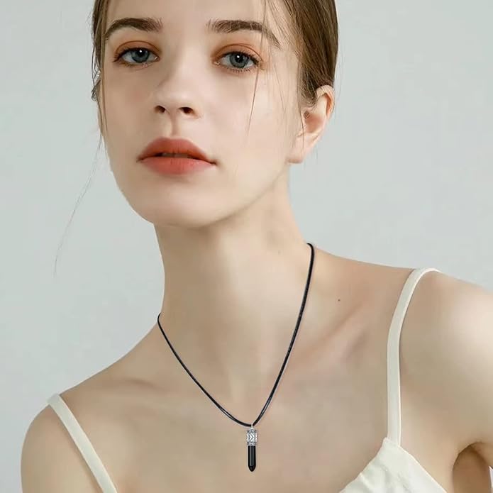 TIGER RIDER Urn Necklace for Ashes for Women 925 Sterling Silver Cremation Jewelry for Ashes