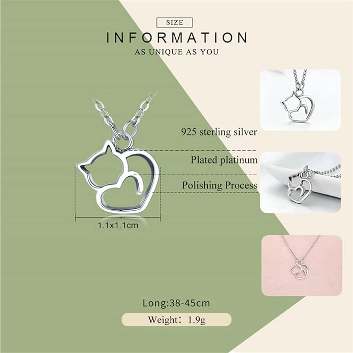 925 Sterling Silver Dog Paw Cat Panda Necklace for Women Cute Dainty Animal Pendant Necklace Gifts for Cat Mom Animals Lover…