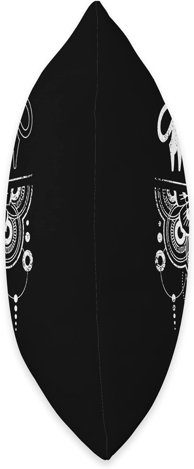 Couple of Cats, Mandala, Geometric Mystical Figures Throw Pillow, 16x16, Multicolor