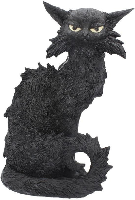 Nemesis Now Salem Witch Familiar Black Cat Figurine 32.5cm, Resin, Black, Witch's Familiar Figurine, Black Cat Ornament, Witchcraft Decor, Cast in The Finest Resin, Expertly Hand-Painted