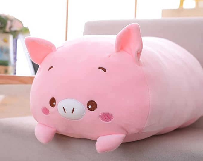 Cute Plush Squishy Animal Pig, Super Soft Hugging Toy, Kids Kawaii Sleeping Pillow, 8-Inch