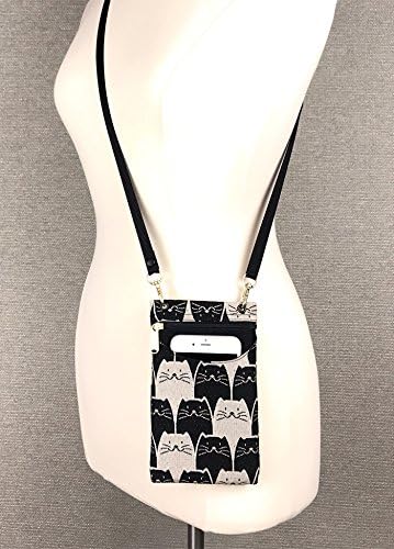 Danny K. Women's Tapestry Crossbody Cell Phone or Passport Purse, Handmade in USA