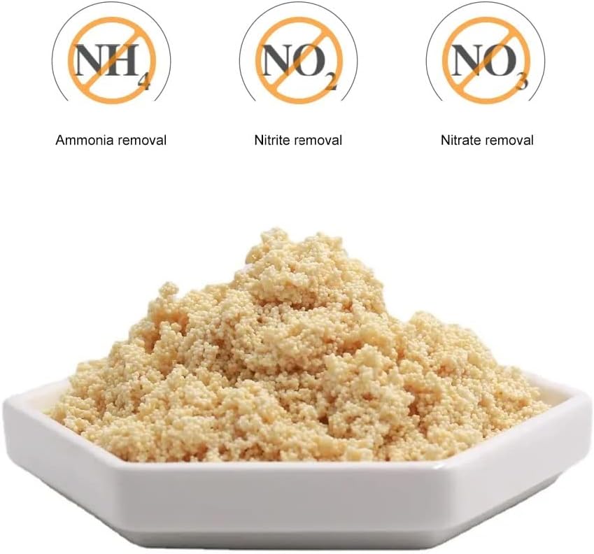 IOAOI PuriResin Aquarium Filter Media, Organic Filtration Resin, for Freshwater and Saltwater Fish Tank, Removes Driftwood Tannins, 100 ml, 3 Packs