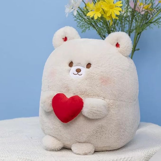 Ryttir 11.8" Chubbier Large Bear Stuffed Animal,Soft Bear Plush Stuffed Bear Pillow for Kids and Adults - Perfect Christmas Décor Bear Gifts for Cuddling and Room Decoration