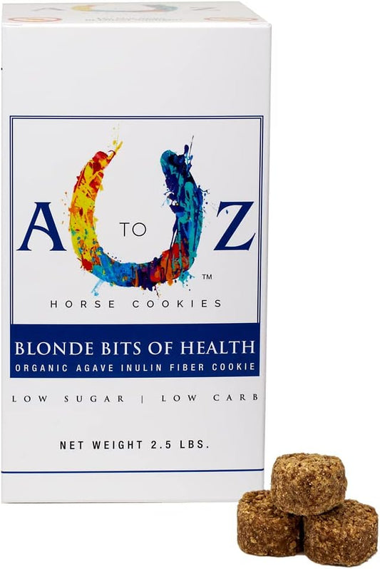 Horse Treats, Blonde Bits of Health, Low Carb/Sugar, A Softer Cookie, Wheat, Corn, Soy & Alfalfa Free, Made with Cinnamon & Agave, All Natural Ingredients, 2.5 lb