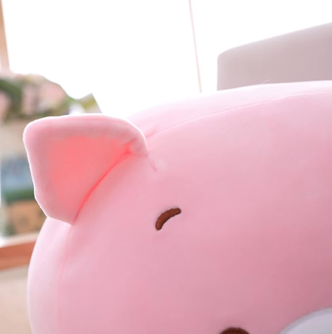 Cute Plush Pig Stuffed Squishy Animal Pig Cylindrical Body Pig Pillow,Super Soft Pig Hugging Toy Pillow Kids Kawaii Sleeping Pig Pillow Gifts for Bedding Decor or Home Decor 24-Inch