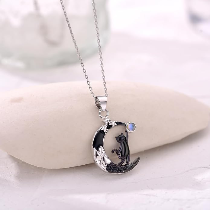 Penguin/Elephant/Frog Mushroom/Cat/Fox/Highland Cow/Axolotl/Yorkie Necklace Jewelry for Women Birthday Christmas Gifts