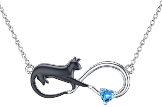 Dorunmo Animal Necklace 925 Sterling Silver Owl/Sloth/Axolotl/Dolphin Necklace Celtic Knot Pendant Birthday Anniversary Animal Jewelry for Women Friends Animals Lover