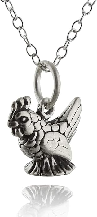 FashionJunkie4Life Sterling Silver Bird Pendant Necklaces for Women