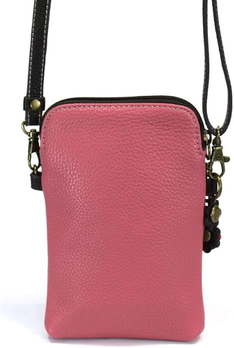 CHALA Cell Phone Crossbody Purse-Women PU Leather/Canvas Multicolor Handbag with Adjustable Strap