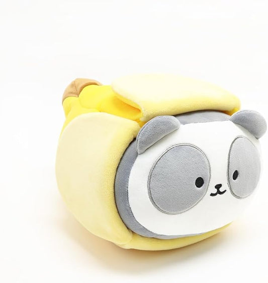 Anirollz Stuffed Animal Plush Toy - Official Roll Blanket Outfitz Doll |Soft, Squishy, Warm, Cute, Comfort, Safe| Banana Pillow with Panda Bear - Birthday Decorations Gift 12" Pandaroll