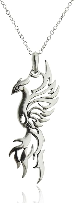 FashionJunkie4Life Sterling Silver Bird Pendant Necklaces for Women
