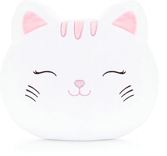 Lazada Kids Pillow White Cat Plush Pillows Toy Soft Gift Baby Girl Gifts White 15 Inches…