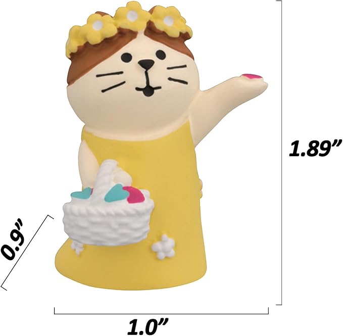 Miniature Cat Figurines Mini Cat Figurines Wedding Flower Girl Cute Desk Decor