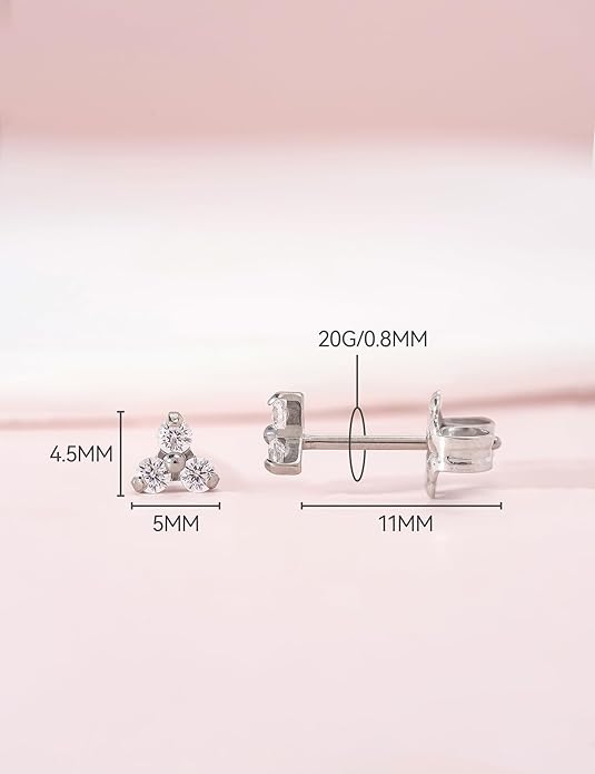 Limerencia G23 Pure Titanium Hypoallergenic Earrings | F136 Implant Grade Titanium Jewelry for Sensitive Ears