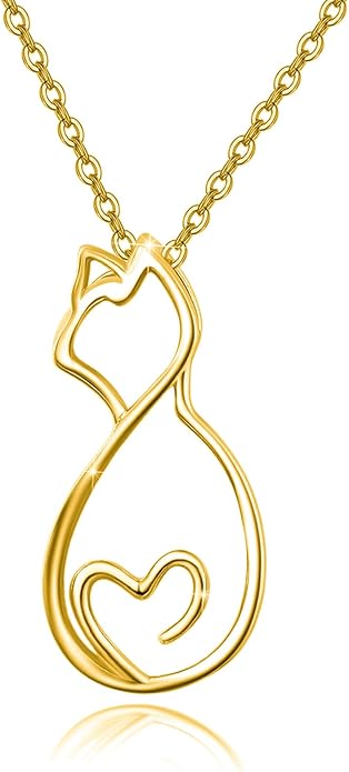 Animal Necklace for Women Girls 925 Sterling Silver Cat/Dog/Monkey/Sloth Pendant Necklace Cute Animal Jewelry Gift for Women Girls